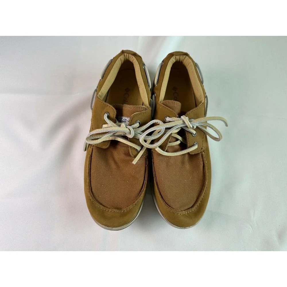 Columbia PFG Brown Boat Shoes Slip On Loafers Fishing Casual Comfort Mens Size 7